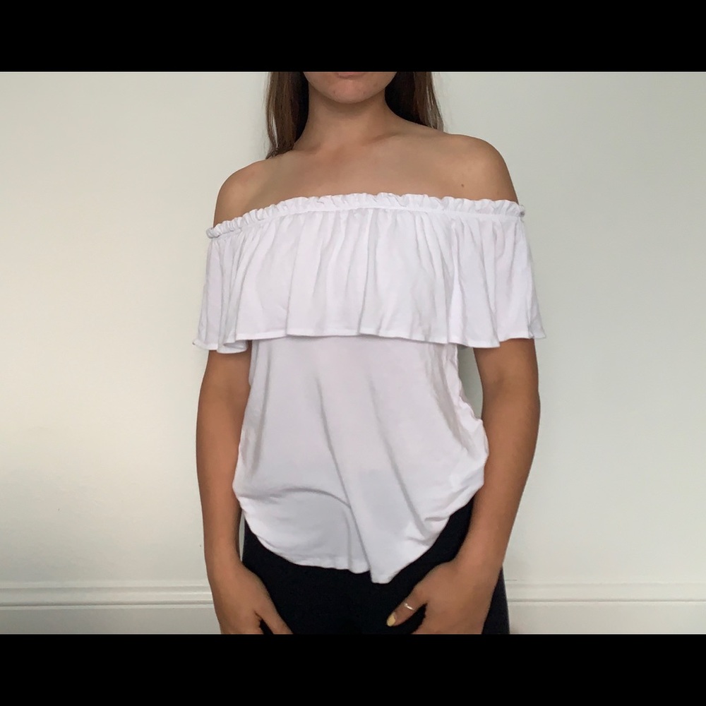 White Off the Shoulder Top